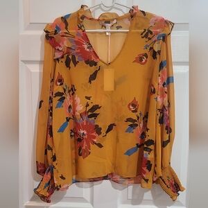 Hutch Sheer Floral Top